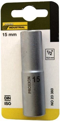 1/2" Šešiakampė prailginta galvutė PROXXON 15 mm