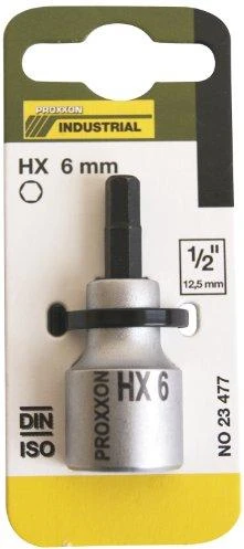 1/2" Galvutė su šešiakampiu antgaliu PROXXON 6 mm
