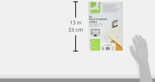Q-Connect Universalios etiketės Q-CONNECT, 48,5x25,4 mm, stačiakampės, baltos 100 lapų