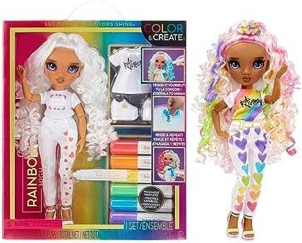 Rainbow High Color&Create lėlė su priedais Violetinė MGA 594147EUC