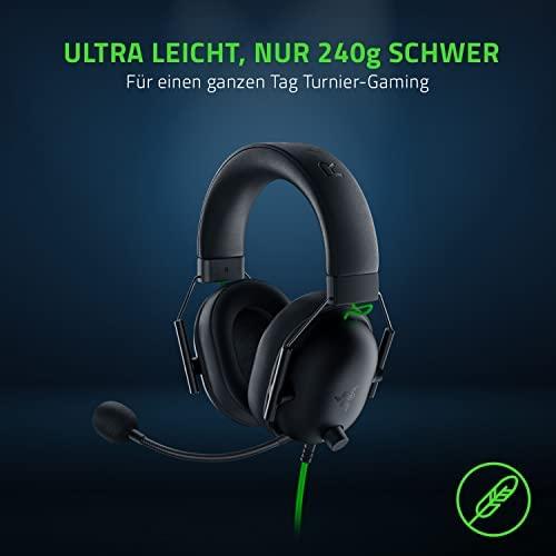 Esports THX Spatial Audio Žaidimų Ausinės Razer BlackShark V2 + USB garso plokštė, Juodos
