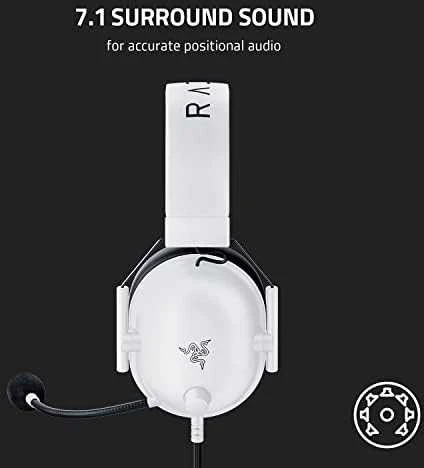 Esports Žaidimų Ausinės Razer BlackShark V2 X, Baltos