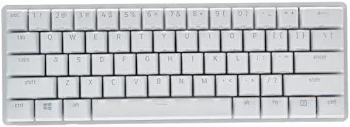 60% Mechaninė Žaidimų klaviatūra Razer Huntsman Mini Mercury Edition, Clicky Optical Switch (Purple), US išdėstymas