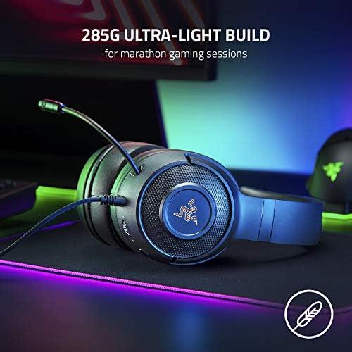Ultra-Lengvos PC Žaidimų Ausinės Razer Kraken V3 X, Juodos