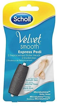Scholl Elektrinių frezų "Velvet Smooth" atsarginės galvutės vidutinio šiurkštumo su jūros mineralais 2 vnt.