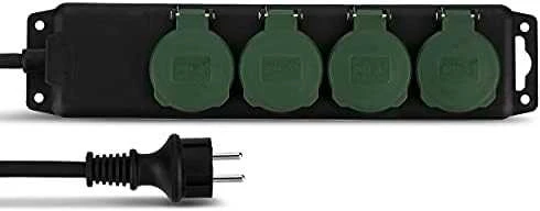 REV Multiple Socket Outlet IP44 4 kartus 1,4m