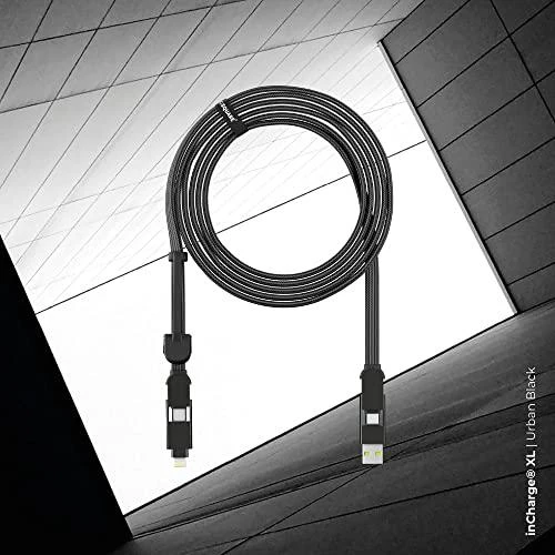 Kabelis visiems įrenginiams Rolling Square inCharge® XL, 100W, USB-C/Lightning/Micro USB,3m/ 6770085