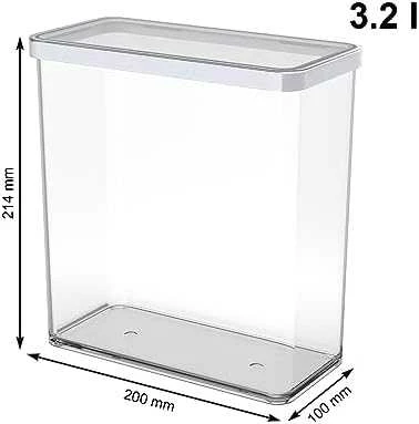 rotho Gyvūnų Maisto Indas - LOFT Aukštas 3.2L Technopolimeras Permatomas/Baltas