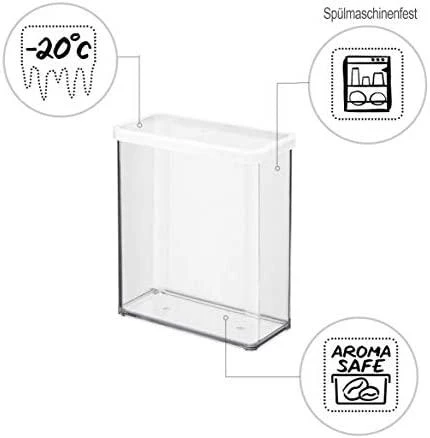 rotho Gyvūnų Maisto Indas - LOFT Aukštas 3.2L Technopolimeras Permatomas/Baltas