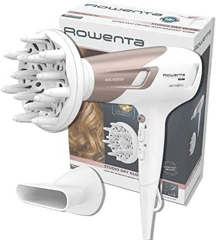 Plaukų Džiovintuvas - Rowenta Studio Dry CV5830F0 Ion Booster 6 Speed/Temp Baltas Rose Gold