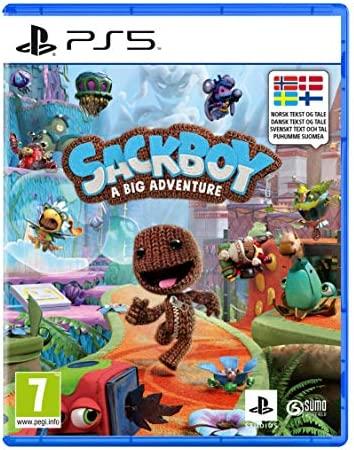 Sackboy: A Big Adventure PS5 žaidimo dėžutės priekinė pusė