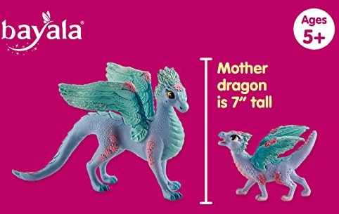 Schleich figūrėlė BAYALA Žiedų drakonė su jaunikliu
