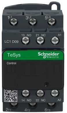 Schneider Electric „Schneider“ maitinimo kontaktorius 3P 9A 230 V AC 1NO 1R (LC1D09P7)