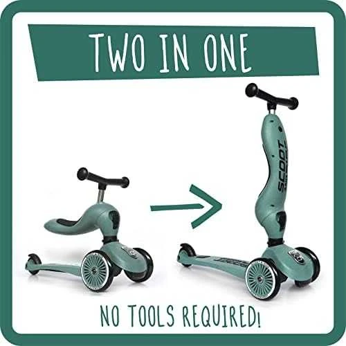 Paspirtukas - balansinis dviratukas Scoot & Ride Highwaykick 1 2in1 Forest 96269