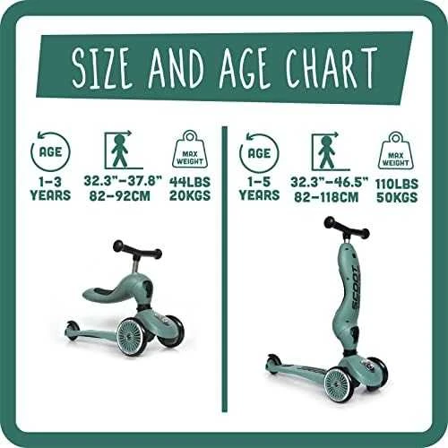 Paspirtukas - balansinis dviratukas Scoot & Ride Highwaykick 1 2in1 Forest 96269