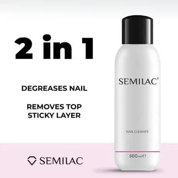 Semilac Diamond Cosmetics Cleaner Pure Liquid plovimui ir riebalų šalinimui 1000 ml