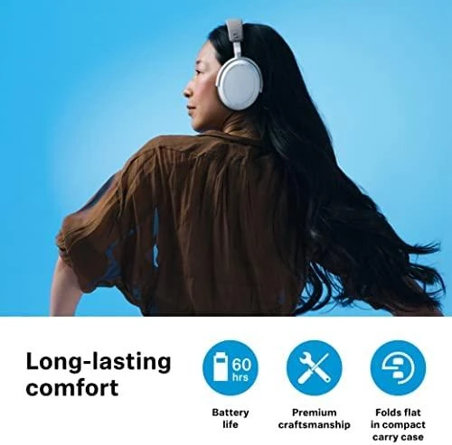 Belaidės ausinės Sennheiser Momentum Wireless 4 | ANC | Bluetooth 5.2 | Baltos