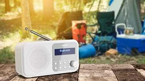 „Sharp DR-P420(WH)“ nešiojamasis skaitmeninis radijas „Tokyo“, FM/DAB/DAB+, „Bluetooth 5.0“, maitinamas per USB arba bateriją, „Snowy Baltas“ | „Sharp“ | Nešiojamasis skaitmeninis radijas „Tokyo“ | DR-P420(WH) | „Bluetooth“ | Baltas