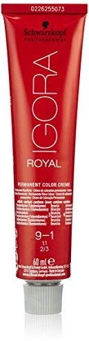 Schwarzkopf Igora Royal ilgalaikio poveikio plaukų dažai 60 ml - 9-1