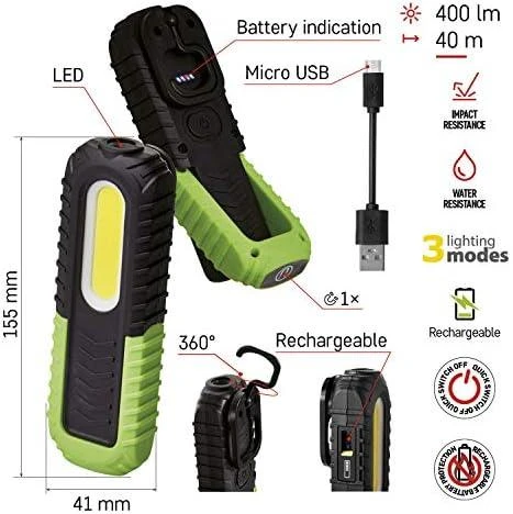 Emos Workshop žibintuvėlis 5W LED 3W 400lm 2000mAh