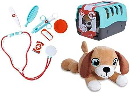 Dickie Toys Simba - pliušinis šuo su veterinariniu krepšiu (105541003)