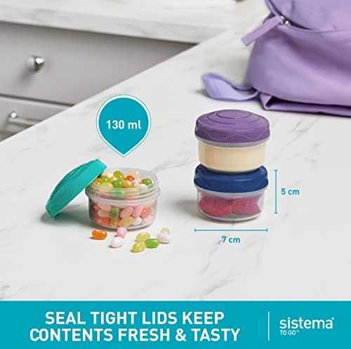 Sistema Bento To Go 1650ml: Dėžutė maistui su 5 skyreliais ir puodeliu