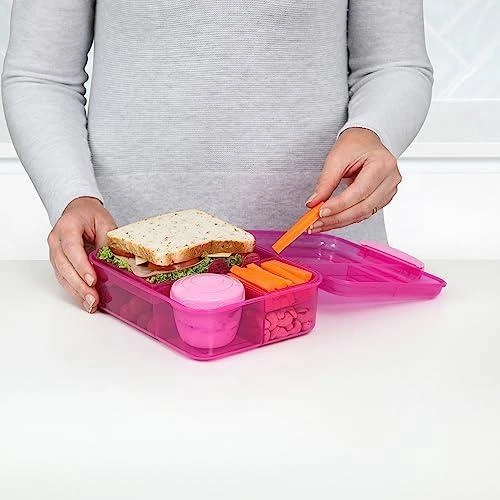 Sistema Bento vaikiška pietų dėžutė su skyreliais 1650 ml, mėlyna