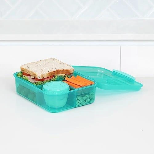 Sistema Bento vaikiška pietų dėžutė su skyreliais 1650 ml, mėlyna