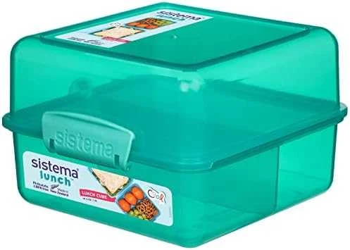 Sistema SISTIMA Pietūs Cube Spalvotas konteineris 1.4L (31735)