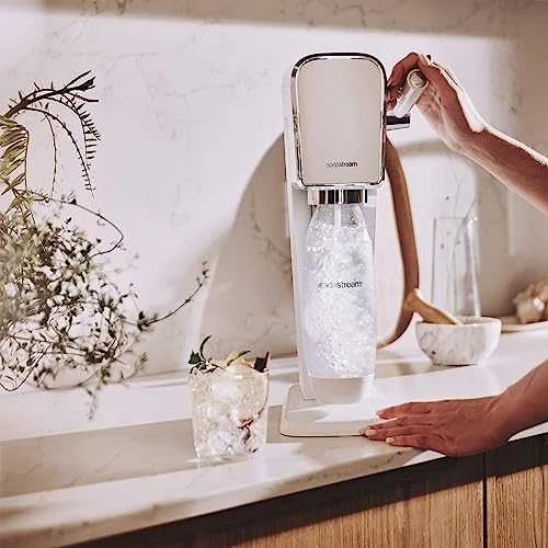 Gazuotų gėrimų gaminimo aparatas SodaStream ART, baltas