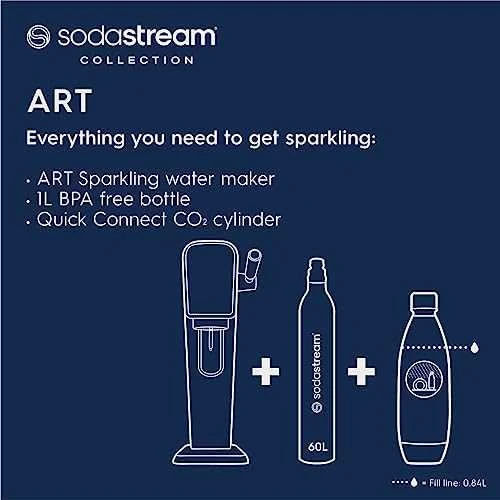 Gazuotų gėrimų gaminimo aparatas SodaStream ART, baltas