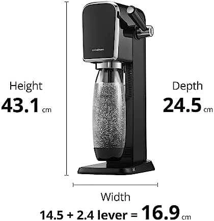 Gazuotų gėrimų gaminimo aparatas SodaStream ART, baltas