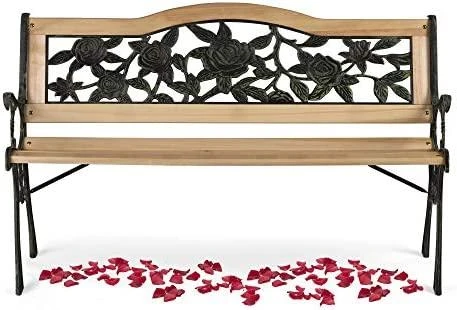 Parko suoliukas su atlošu 123,5 x 74 x 48 cm Sofotel Gardi Rose