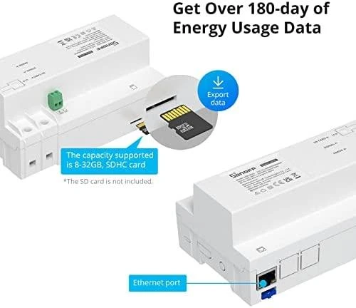 Sonoff SPM-Main išmanusis jungiklis Wi-Fi/Ethernet galios matuoklis