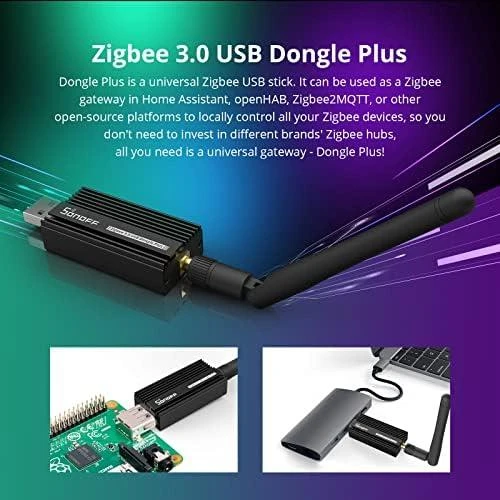Universalus SONOFF Zigbee 3.0 USB Dongle-E Plus valdiklis