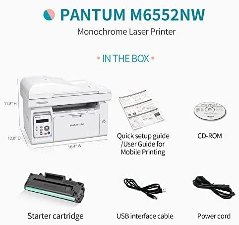 Pantum M6550NW Spausdintuvas lazerinis MFP Nespalvotas A4 22ppm Wi-Fi USB Tinklinis LAN
