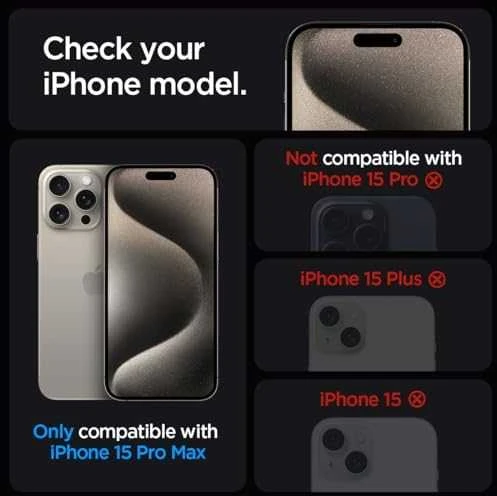 Apsauginis stiklas telefonui Apple iPhone 15 Pro Max Spigen Glas.tr „EZ Fit” 2 vnt. skaidrus