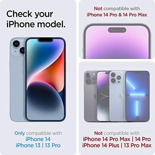 Apsauginis stiklas for iPhone 13 / 13 Pro / 14 with Spigen Glas.tR EZ FIT applicator (2 pcs.)