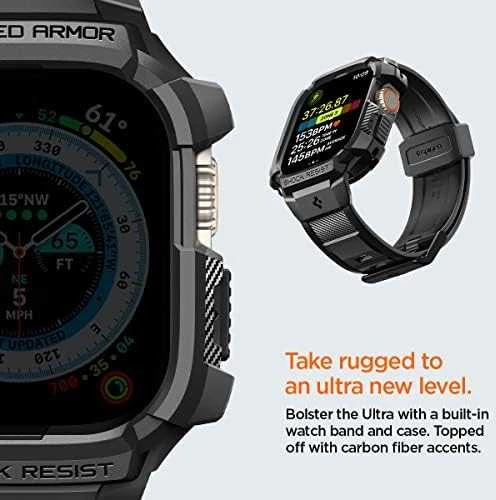 Spigen Rugged Armor „Pro” Apple Watch Ultra (49mm) juodos spalvos