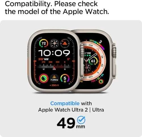 Spigen Rugged Armor „Pro” Apple Watch Ultra (49mm) juodos spalvos