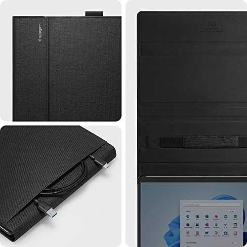 Spigen Stand Folio, juodas - Microsoft Surface Pro 11/10/9/8