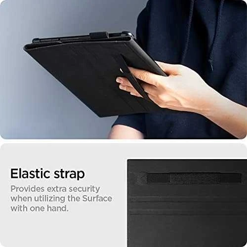 Spigen Stand Folio, juodas - Microsoft Surface Pro 11/10/9/8