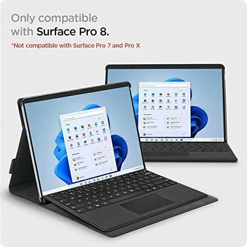 Spigen Stand Folio, juodas - Microsoft Surface Pro 11/10/9/8