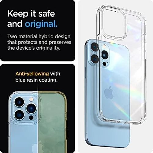 Spigen Ultra Hybrid dėklas skirtas Apple iPhone 13 Pro, spalva - Crystal Clear