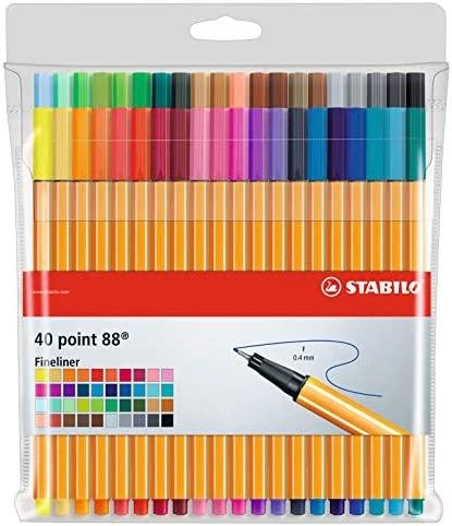 Stabilo Pen Point 88 40 spalvų dėklas (241386)