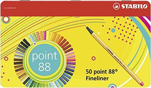 Stabilo STABILO POINT 88 50 vnt. KIETOJI PAKUOTĖ