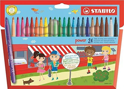 Stabilo Flomasteriai POWER 24sp.