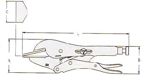 Irwin Replės VISE-GRIP 8R 200 mm, 78 mm