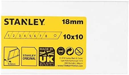 STANLEY atsarginiai ašmenys 9mm / 10x10 (100) vnt.