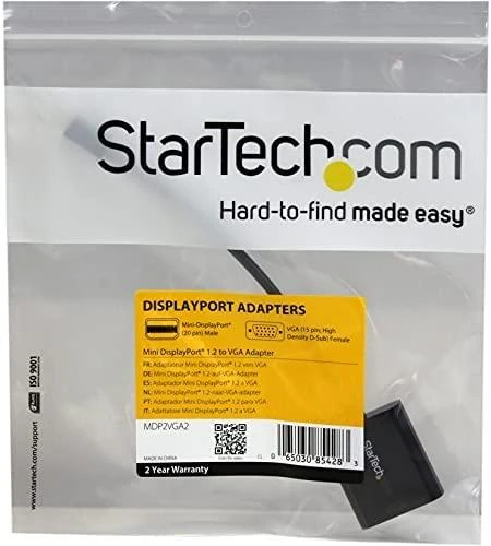 Adapteris AV StarTech DisplayPort Mini - D-Sub (VGA) juoda (MDP2VGA2)